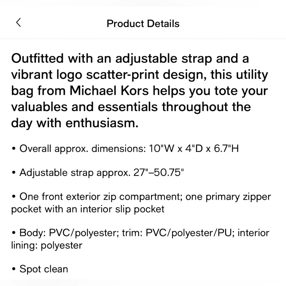 NWT Hudson Utility Belt Bag- Michael Kors - Picture 5 of 5